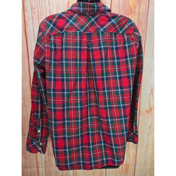 Vineyard Vines Womens Red Plaid Long Sleeve Shirt 10 - Picture 2 of 7